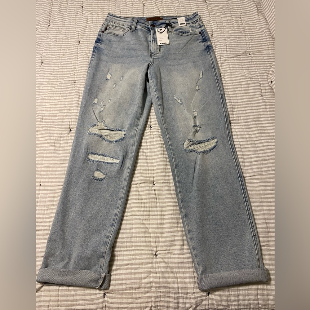NWT Judy Blue Mid Rise Boyfriend Sz 5/27